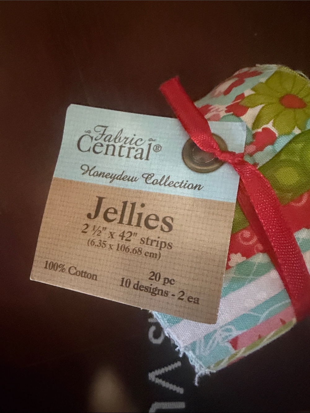 Jellies Pastel Cotton Roll - Multicolor Fabric Strips - Picture 5 of 6